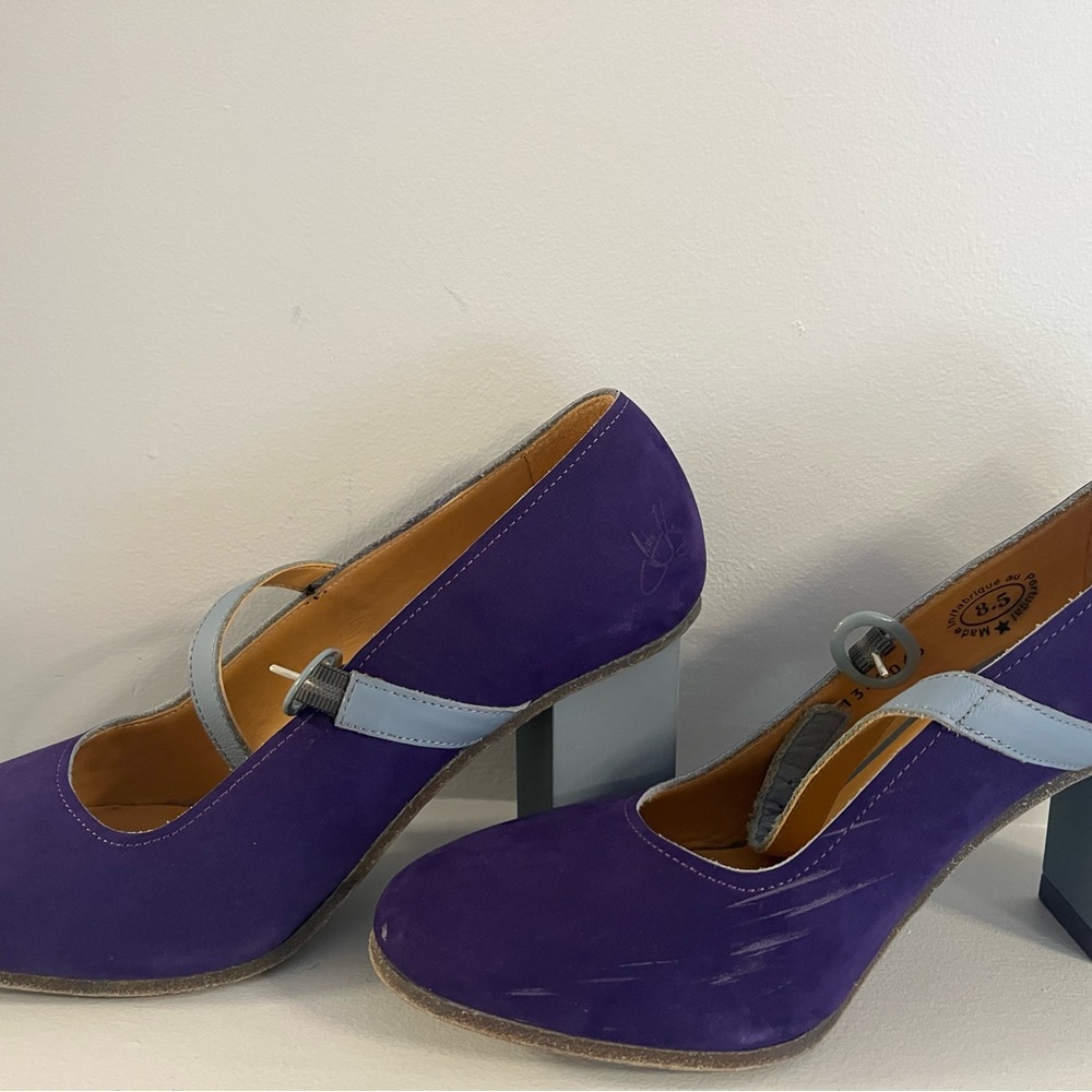 Elegant Purple Mary Jane Heels